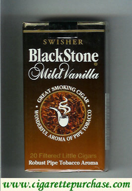 Black Stone Mild cigarettes Vanilla Swisher Little Cigars USA
